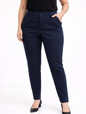 Banana Republic Womens Royal  Blue Pants Size 4 Small - Straight Leg - Sloan